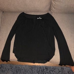 Black long sleeve blouse